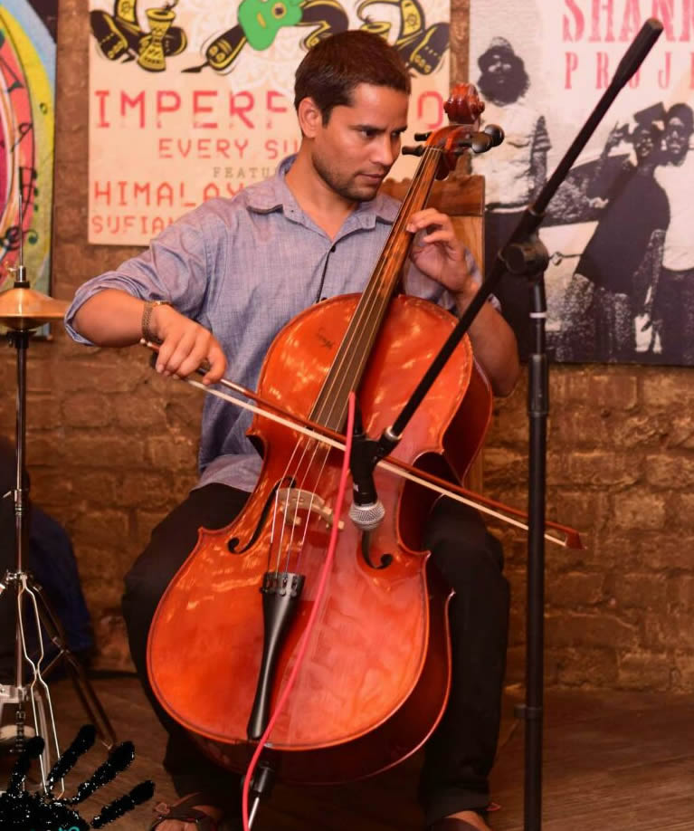 indian cello player delhi india